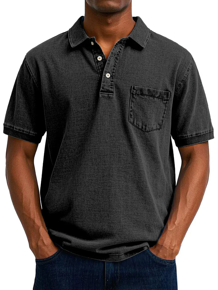 maxim™ | Lässiges Vintage-Poloshirt für Herren