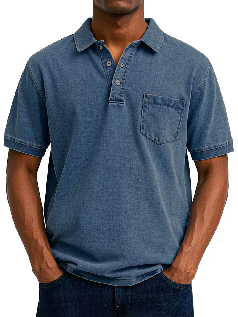 maxim™ | Lässiges Vintage-Poloshirt für Herren