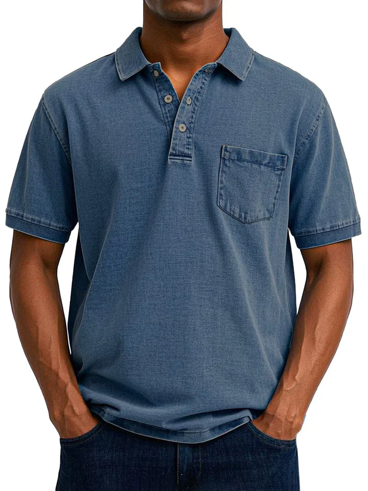 maxim™ | Lässiges Vintage-Poloshirt für Herren