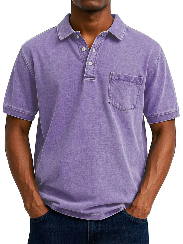 maxim™ | Lässiges Vintage-Poloshirt für Herren