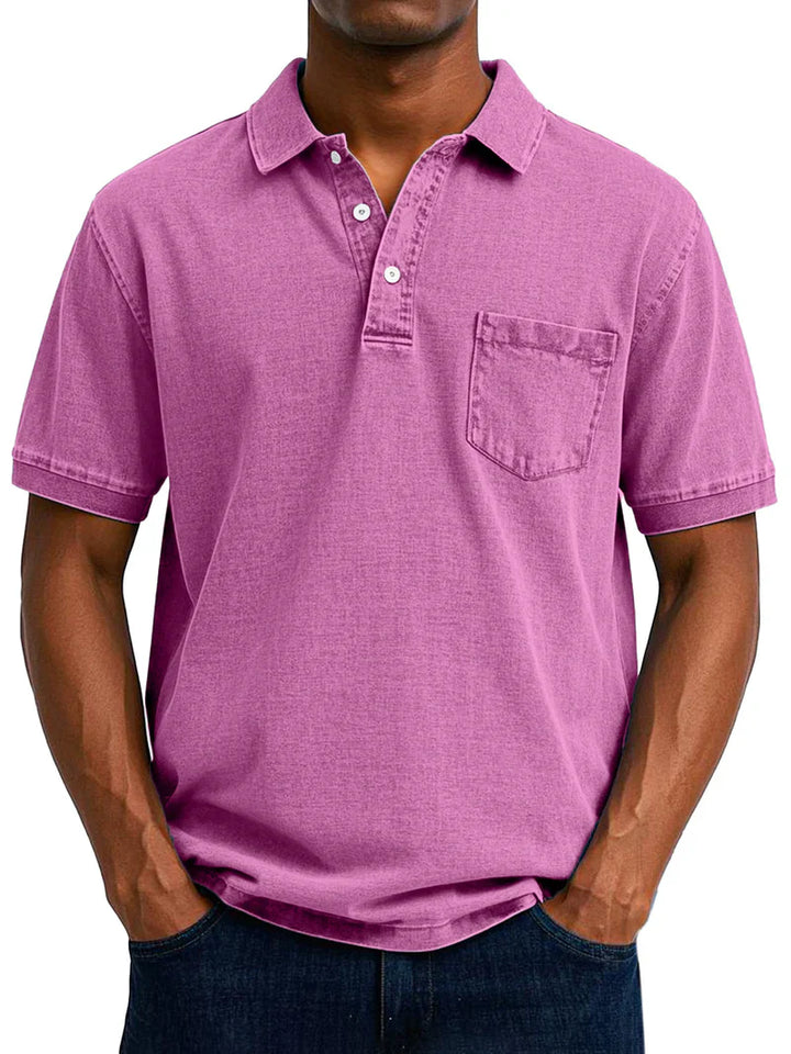 maxim™ | Lässiges Vintage-Poloshirt für Herren