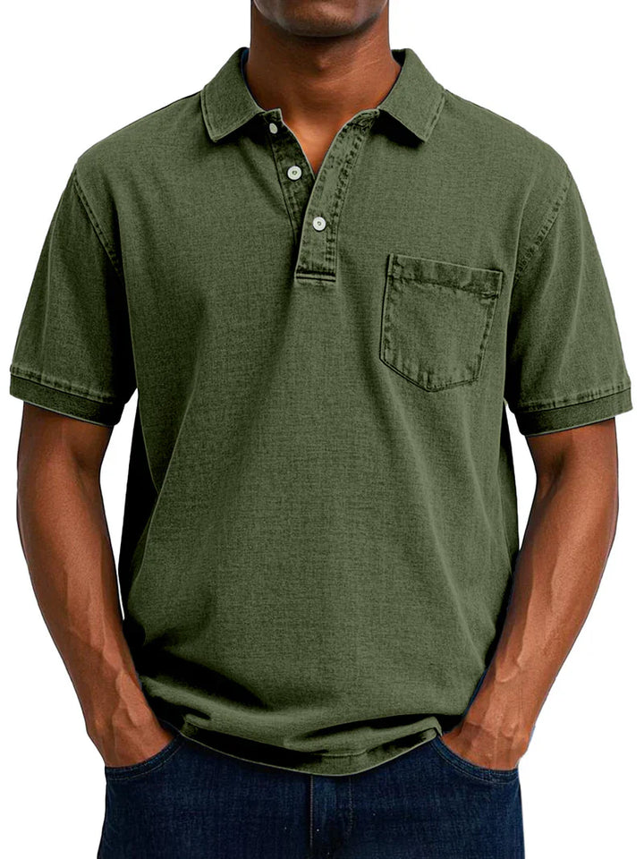 maxim™ | Lässiges Vintage-Poloshirt für Herren