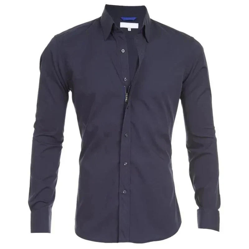 Lionel™ | Knitterfreies Zip-Up-Shirt