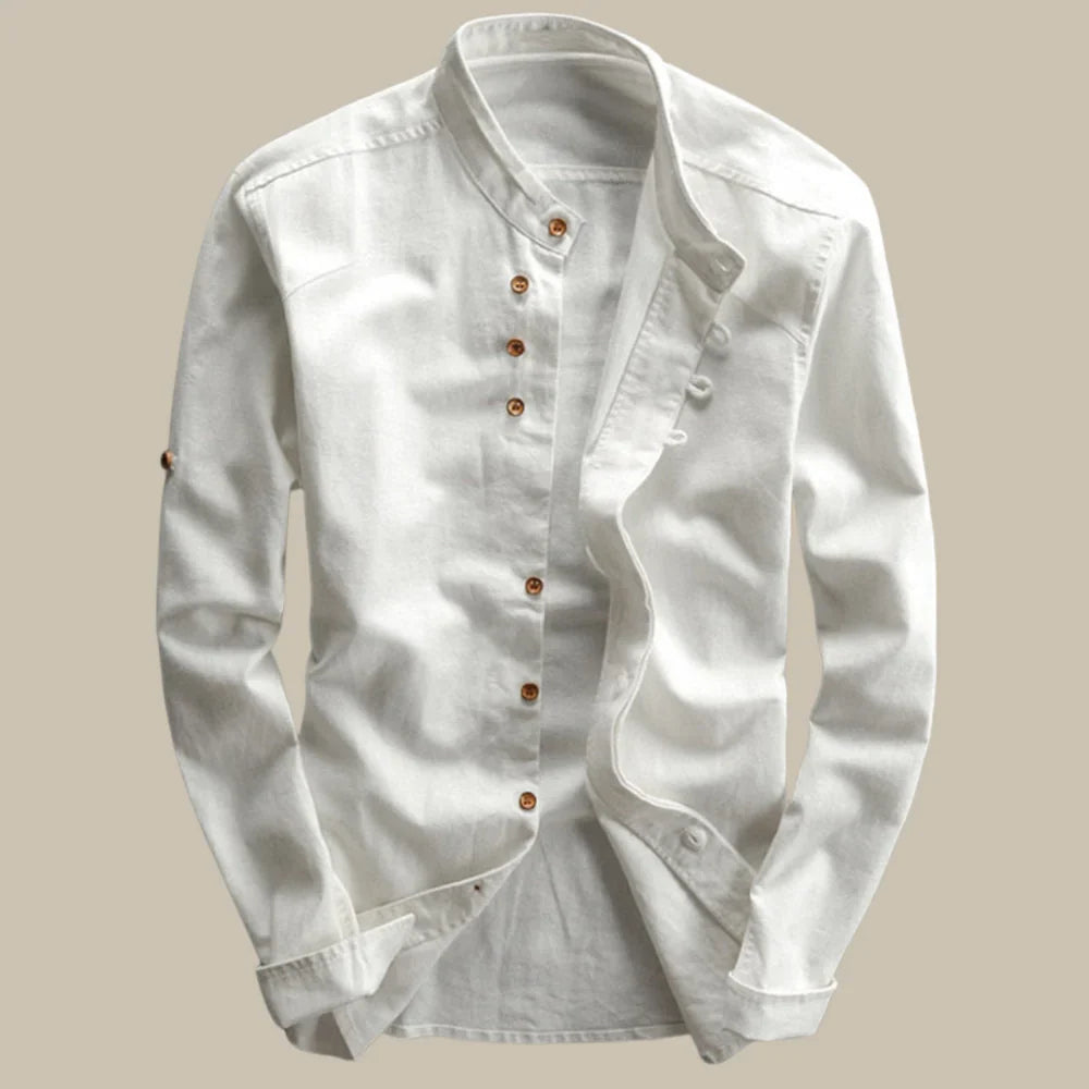 Fuji | Japanisches Slim-Fit-Hemd mit Knöpfen
