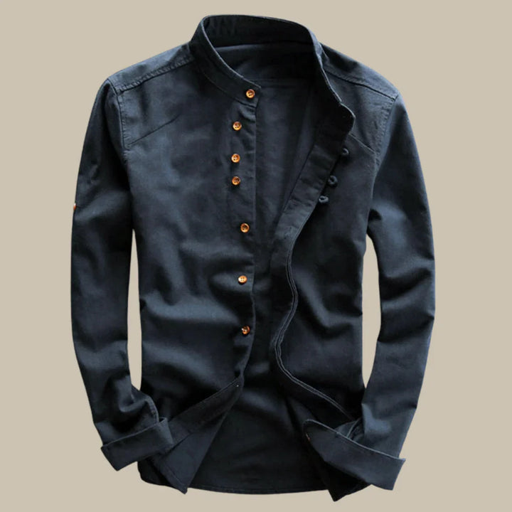 Fuji | Japanisches Slim-Fit-Hemd mit Knöpfen